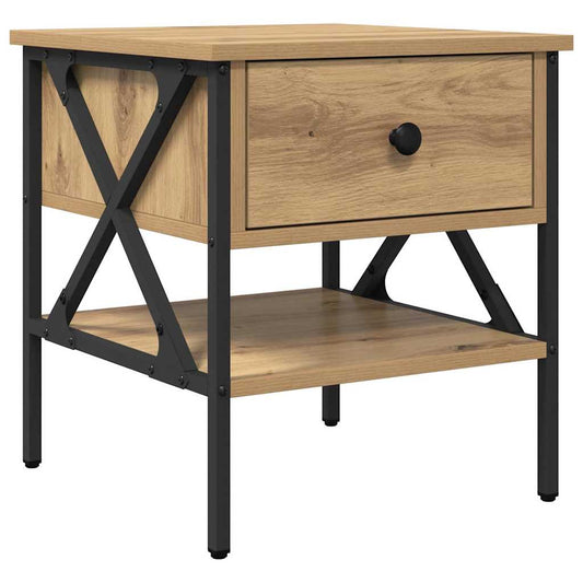 Bedside Cabinet with Drawer Artisan oak 40 x 42 x 45 cm Bedside Cabinet with Drawer Artisan oak 40 x 42 x 45 cm