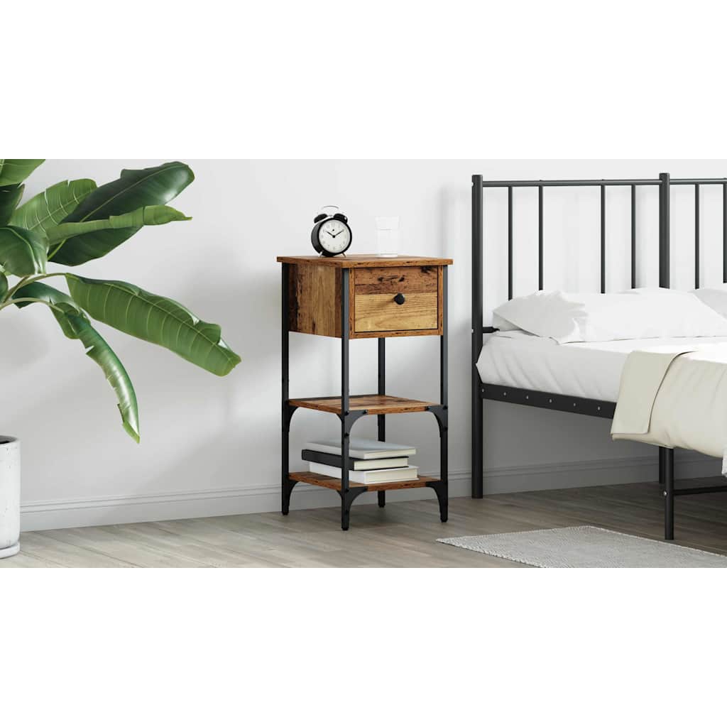 Bedside Cabinet Brown 33.5 x 36 x 70 cm Engineered Wood