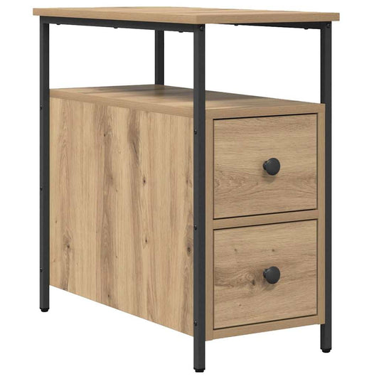 Bedside Cabinet Artisan oak 30 x 60 x 60 cm Engineered wood Bedside Cabinet Artisan oak 30 x 60 x 60 cm Engineered wood