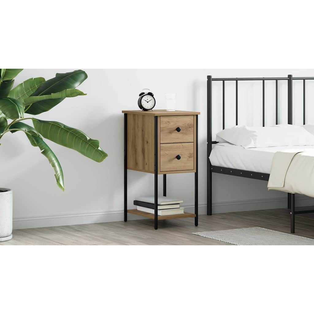 Bedside Cabinet Artisan oak 32 x 42 x 70 cm Engineered wood
