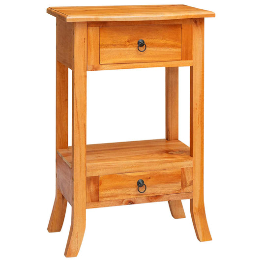 Console Table Natural 50.5 x 30 x 75.5 cm Solid Mahogany Wood Console Table Natural 50.5 x 30 x 75.5 cm Solid Mahogany Wood