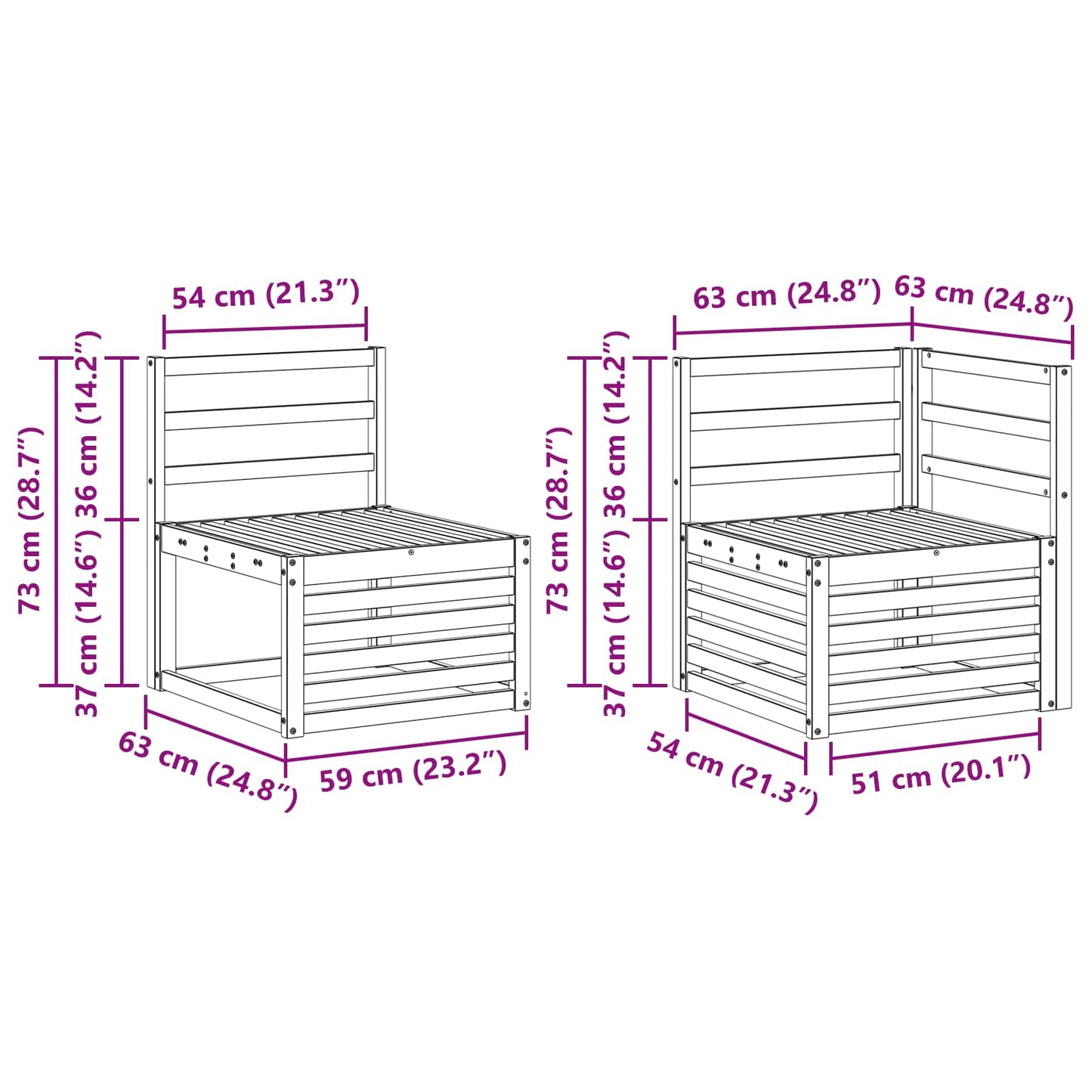 Sectional Sofa Set 10 pcs Natural