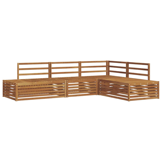 Outdoor Sofa Set 4 Piece Natural Solid Acacia Wood Outdoor Sofa Set 4 Piece Natural Solid Acacia Wood