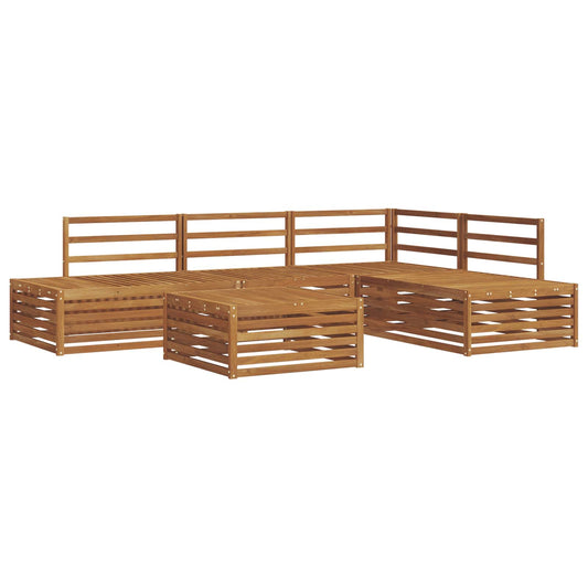Outdoor Sofa Set 5 Piece Natural Solid Acacia Wood Outdoor Sofa Set 5 Piece Natural Solid Acacia Wood