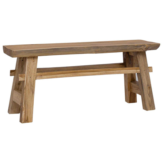Bench Natural 100 x 29 x 43.5 cm Solid Teak Wood Bench Natural 100 x 29 x 43.5 cm Solid Teak Wood