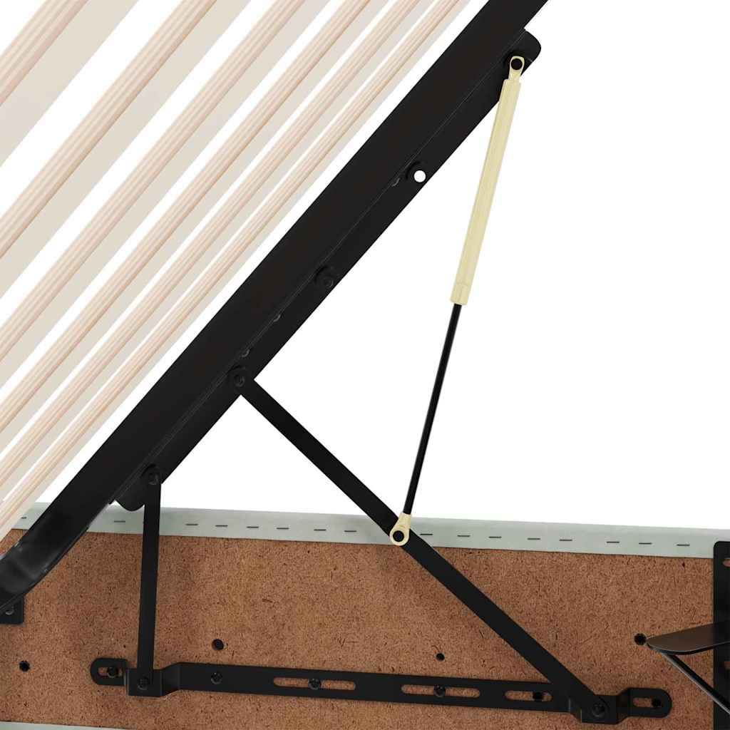 Storage Bed with Mattress Light Grey 140 x 190 cm Velvet