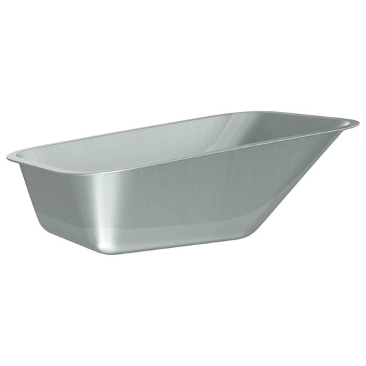 Wheelbarrow Tray Replacement Silver 88 x 60 x 32 cm Steel Wheelbarrow Tray Replacement Silver 88 x 60 x 32 cm Steel