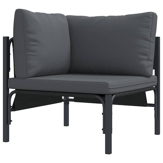 Outdoor Furniture with Cushion Anthracite 80 x 80 x 71 cm Steel Outdoor Furniture with Cushion Anthracite 80 x 80 x 71 cm Steel