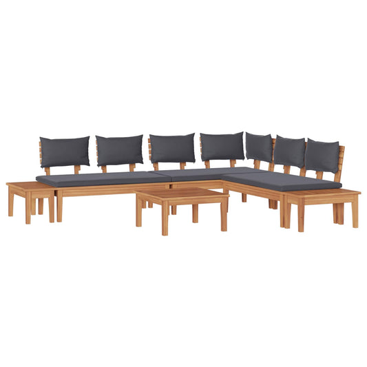 Garden Sofa Set 3 pcs Brown and Grey Garden Sofa Set 3 pcs Brown and Grey