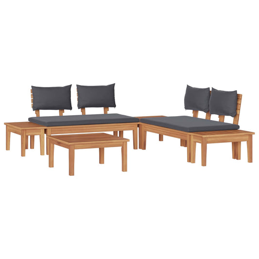 Garden Sofa Set 3 pcs Brown and Grey Garden Sofa Set 3 pcs Brown and Grey