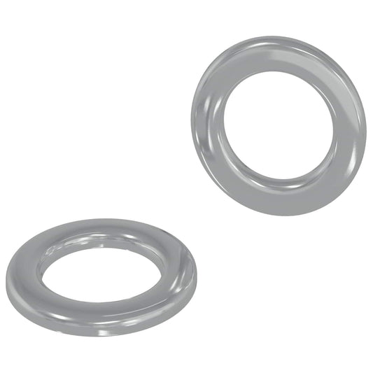 Washers 2 pcs Silver 10 x 10 x 0.8 mm Iron Washers 2 pcs Silver 10 x 10 x 0.8 mm Iron