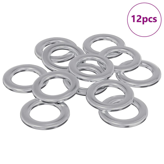 Washers 12 pcs Silver 10 x 10 x 0.8 mm Iron Washers 12 pcs Silver 10 x 10 x 0.8 mm Iron