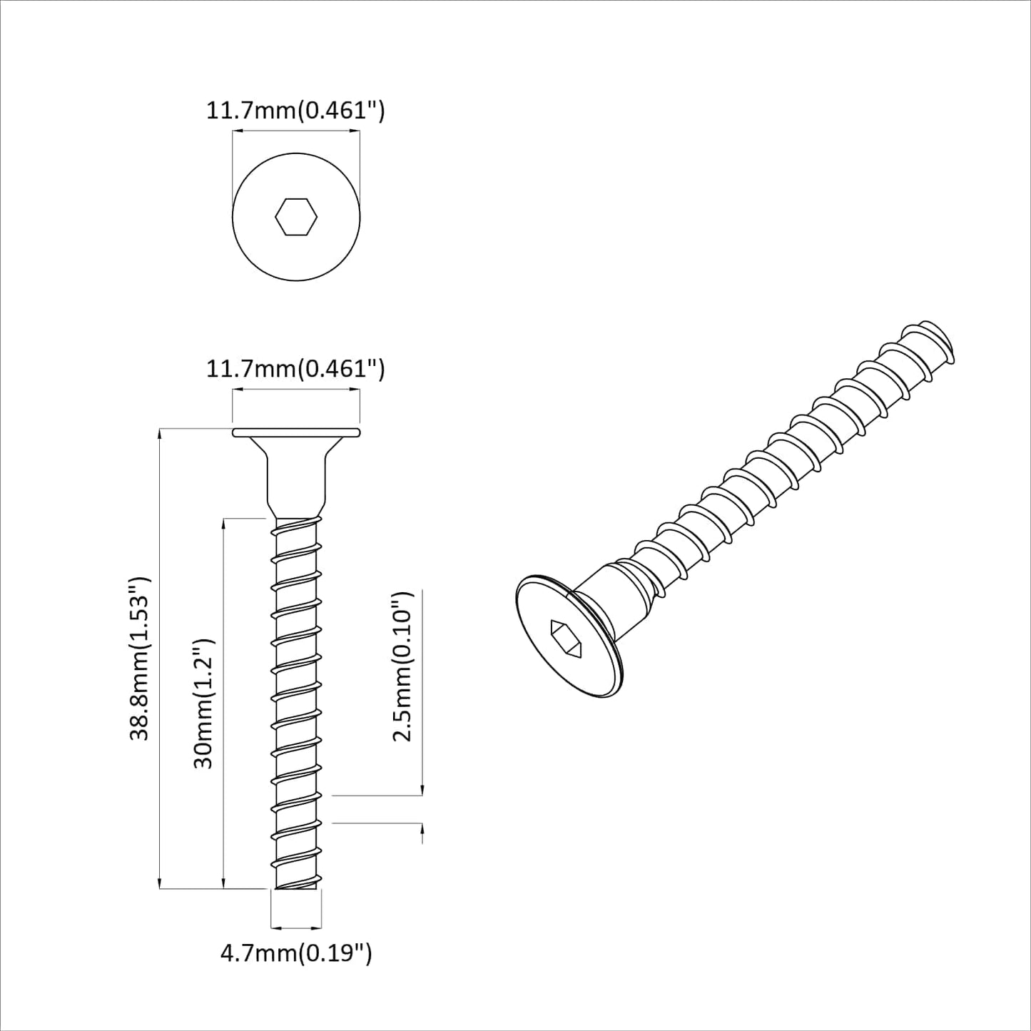 Socket Cap Head Screw 12 pcs Black M5 x 40 mm Iron
