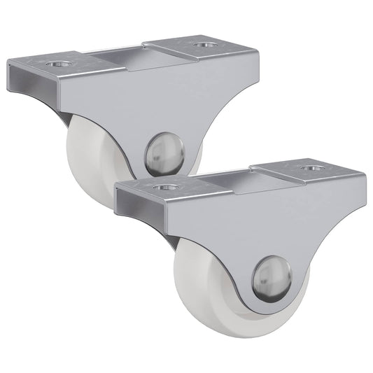 Caster 2 pcs White 42 x 11.5 x 29 mm Iron Caster 2 pcs White 42 x 11.5 x 29 mm Iron
