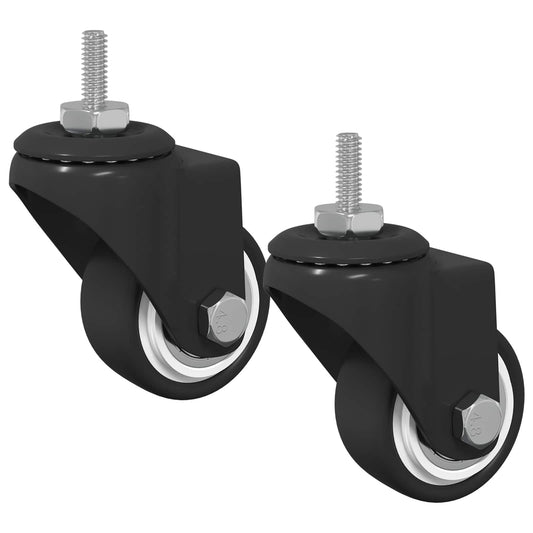 Swivel Castor 2 pcs Black 40.4 x 40.4 x 19.7 mm Iron and nylon Swivel Castor 2 pcs Black 40.4 x 40.4 x 19.7 mm Iron and nylon