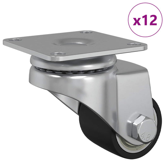 Caster 12 pcs Silver 44.1 x 44.1 x 1.95 mm Nylon Caster 12 pcs Silver 44.1 x 44.1 x 1.95 mm Nylon
