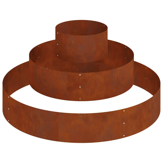 Garden Planter Brown 120 x 120 x 20 cm Weathering Steel Garden Planter Brown 120 x 120 x 20 cm Weathering Steel