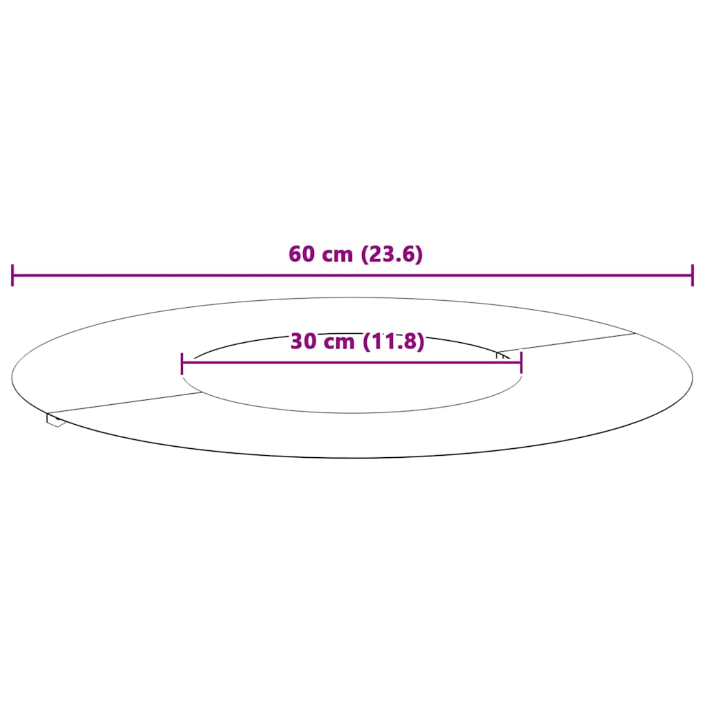 suitable for Flat Tree Rings 5 pcs Silver Ø30/60 cm