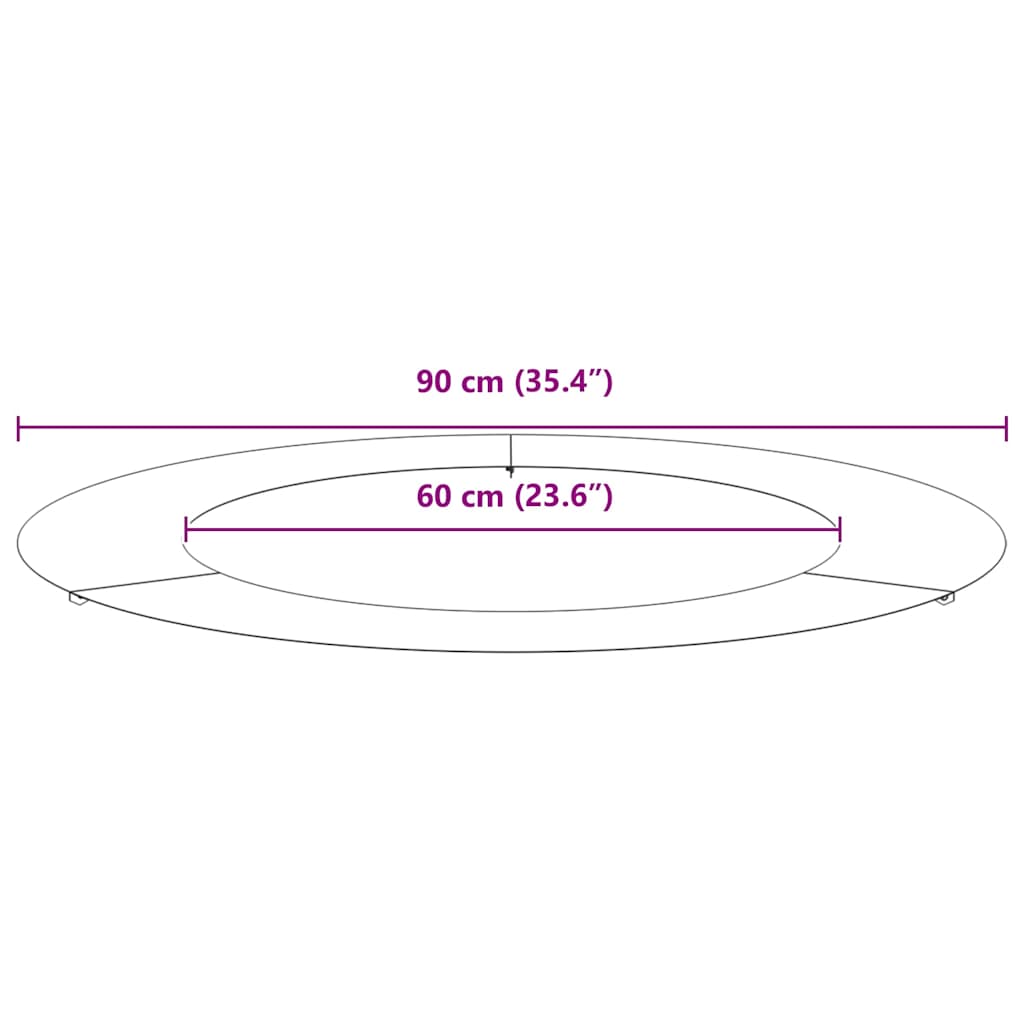 suitable for Flat Tree Rings 5 pcs Silver Ø60/90 cm