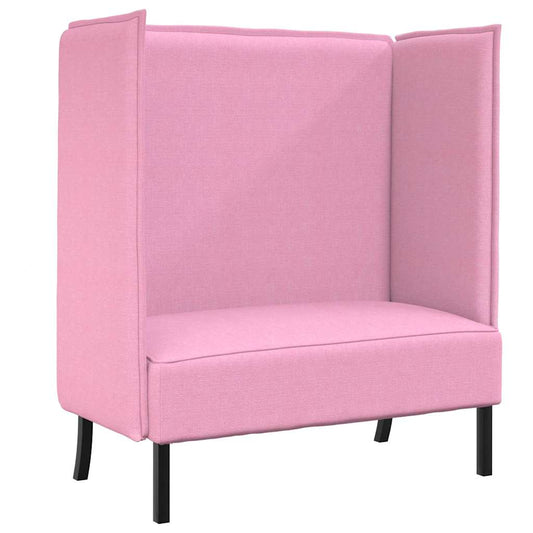 Highback Sofa Pink 109 x 56 x 121 cm Fabric Highback Sofa Pink 109 x 56 x 121 cm Fabric