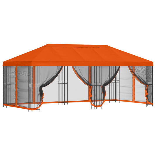 6 x 3 m Orange Polyester and Steel 190 gsm 6 x 3 m Orange Polyester and Steel 190 gsm