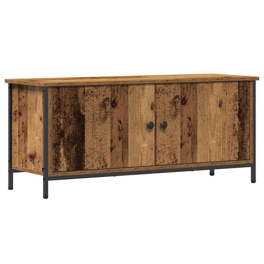 TV Cabinet Old Wood 100 x 35 x 45 cm Engineered Wood TV Cabinet Old Wood 100 x 35 x 45 cm Engineered Wood