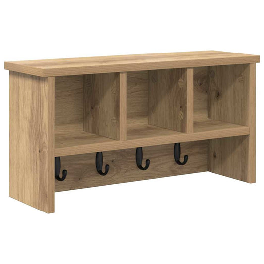 Wall-Mounted Coat Rack Wall-Mounted Artisan Oak 50 x 16 x 26 cm Wall-Mounted Coat Rack Wall-Mounted Artisan Oak 50 x 16 x 26 cm