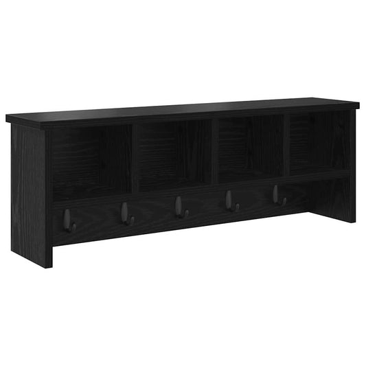 Wall-Mounted Coat Rack Wall-Mounted Black Oak 75 x 16 x 26 cm Wall-Mounted Coat Rack Wall-Mounted Black Oak 75 x 16 x 26 cm