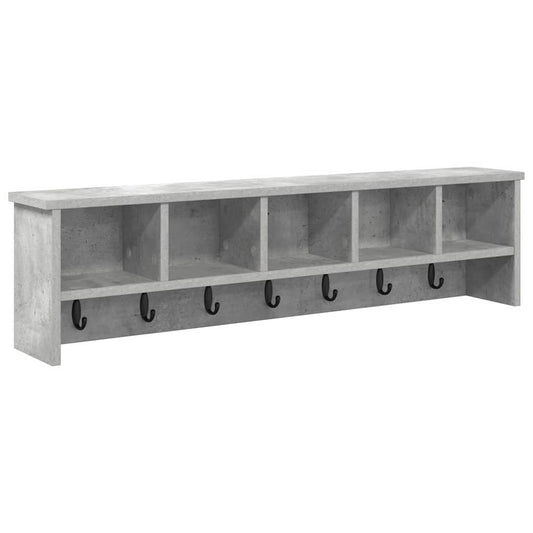 Wall-Mounted Coat Rack Concrete grey 100 x 16 x 26 cm Wall-Mounted Coat Rack Concrete grey 100 x 16 x 26 cm