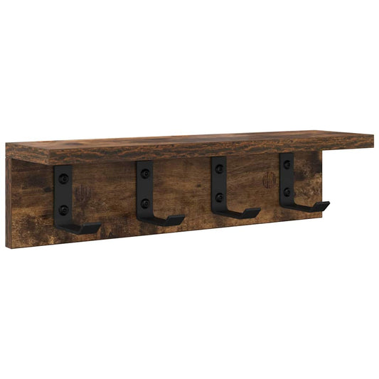 Wall-Mounted Coat Rack Smoked Oak 40 x 10.5 x 10.5 cm Wall-Mounted Coat Rack Smoked Oak 40 x 10.5 x 10.5 cm