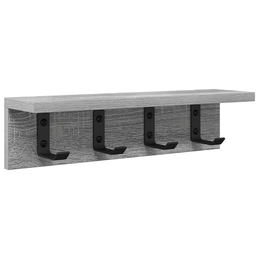 Wall-Mounted Coat Rack Grey Sonoma 40 x 10.5 x 10.5 cm Wall-Mounted Coat Rack Grey Sonoma 40 x 10.5 x 10.5 cm