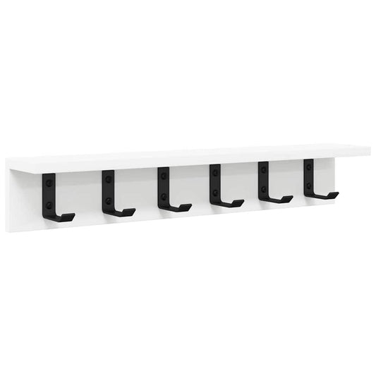 Wall-Mounted Coat Rack Wall-mounted White 60 x 10.5 x 10.5 cm Wall-Mounted Coat Rack Wall-mounted White 60 x 10.5 x 10.5 cm