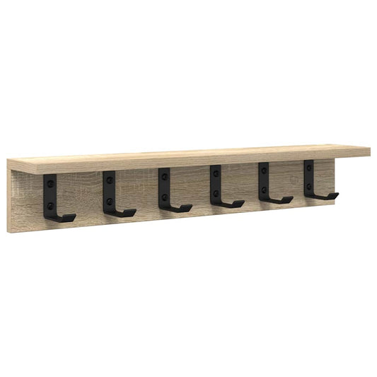 Wall-Mounted Coat Rack Sonoma Oak 60 x 10.5 x 10.5 cm Wall-Mounted Coat Rack Sonoma Oak 60 x 10.5 x 10.5 cm