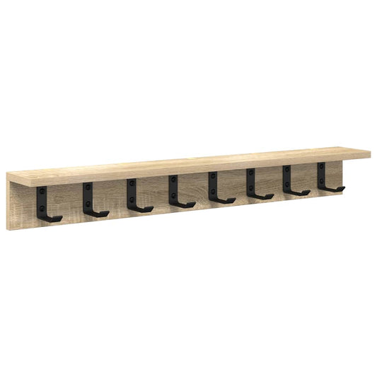 Wall-Mounted Coat Rack Sonoma Oak 80 x 10.5 x 10.5 cm Wall-Mounted Coat Rack Sonoma Oak 80 x 10.5 x 10.5 cm