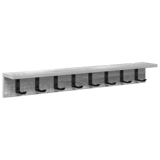 Wall-Mounted Coat Rack Wall-Mounted Grey Sonoma Engineered wood Wall-Mounted Coat Rack Wall-Mounted Grey Sonoma Engineered wood