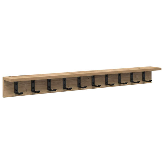 Wall-Mounted Coat Rack Wall-Mounted Artisan Oak Engineered wood Wall-Mounted Coat Rack Wall-Mounted Artisan Oak Engineered wood