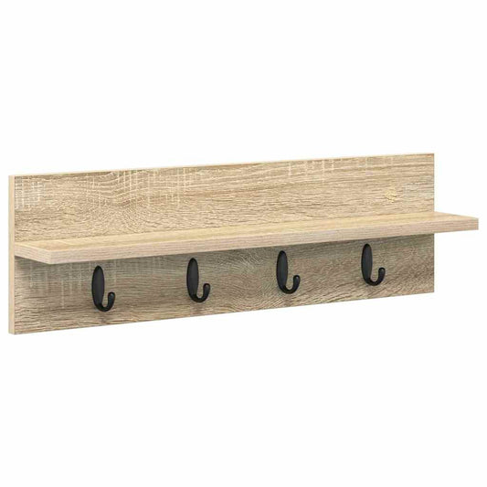 Wall-Mounted Coat Rack Sonoma Oak 60 x 10.5 x 18 cm Wall-Mounted Coat Rack Sonoma Oak 60 x 10.5 x 18 cm