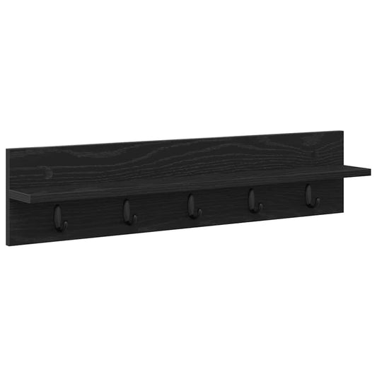 Wall-Mounted Coat Rack Wall-Mounted Black Oak 80 x 10.5 x 18 cm Wall-Mounted Coat Rack Wall-Mounted Black Oak 80 x 10.5 x 18 cm