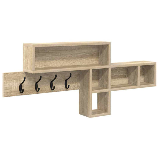 Wall-Mounted Coat Rack Wall-Mounted Sonoma Oak Engineered wood Wall-Mounted Coat Rack Wall-Mounted Sonoma Oak Engineered wood