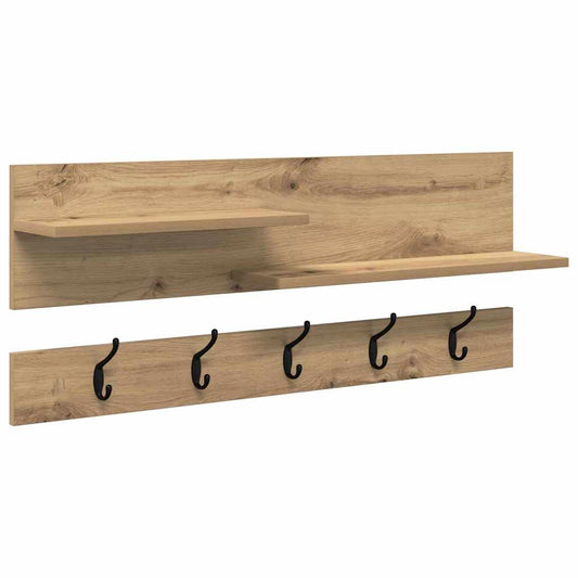 Wall-Mounted Coat Rack Wall-Mounted Artisan Oak 90 x 15 x 36 cm Wall-Mounted Coat Rack Wall-Mounted Artisan Oak 90 x 15 x 36 cm