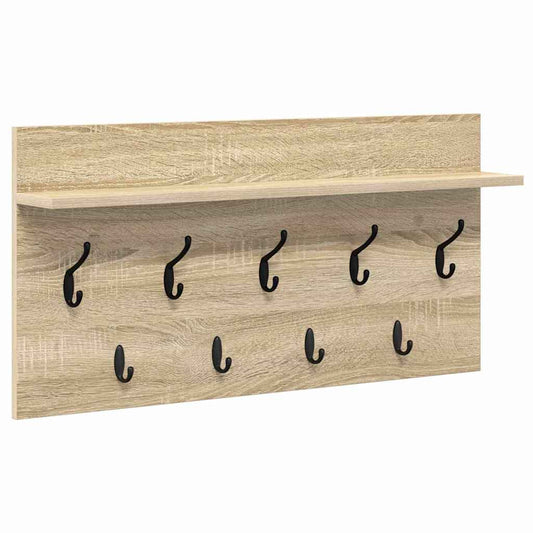 Wall-Mounted Coat Rack Wall-Mounted Sonoma Oak 80 x 40 x 12 cm Wall-Mounted Coat Rack Wall-Mounted Sonoma Oak 80 x 40 x 12 cm