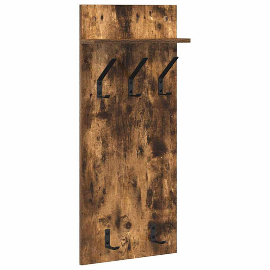 Wall-Mounted Coat Rack Wall-Mounted Smoked Oak 40 x 10 x 90 cm Wall-Mounted Coat Rack Wall-Mounted Smoked Oak 40 x 10 x 90 cm