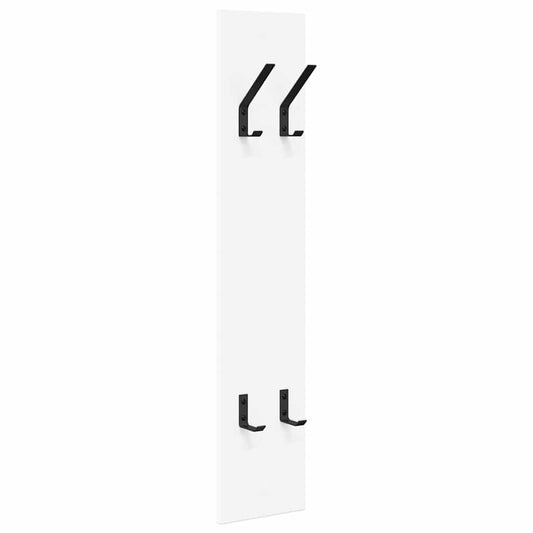 Wall-Mounted Coat Rack White 20 x 1.5 x 100 cm Engineered wood Wall-Mounted Coat Rack White 20 x 1.5 x 100 cm Engineered wood