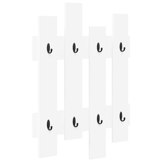 Wall-Mounted Coat Rack Wall-Mounted White 60 x 3 x 82 cm Wall-Mounted Coat Rack Wall-Mounted White 60 x 3 x 82 cm