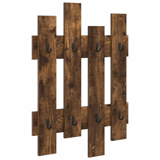 Wall-Mounted Coat Rack Wall-Mounted Smoked Oak 60 x 3 x 82 cm Wall-Mounted Coat Rack Wall-Mounted Smoked Oak 60 x 3 x 82 cm