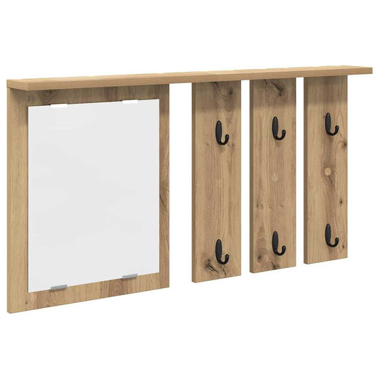 Wall-Mounted Coat Rack with Shelf Artisan oak 85 x 10 x 45 cm Wall-Mounted Coat Rack with Shelf Artisan oak 85 x 10 x 45 cm