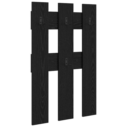 Wall-Mounted Coat Rack Wall-Mounted Black Oak 65 x 3 x 100 cm Wall-Mounted Coat Rack Wall-Mounted Black Oak 65 x 3 x 100 cm