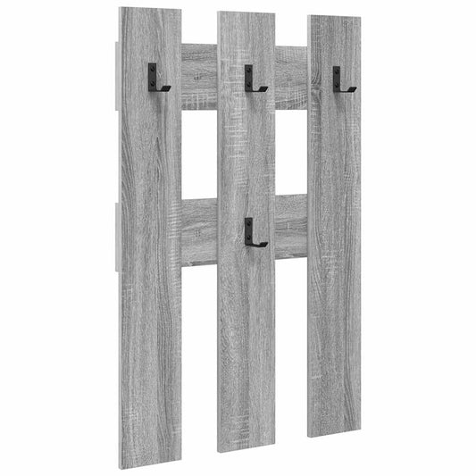 Wall-Mounted Coat Rack Wall-Mounted Grey Sonoma 65 x 3 x 100 cm Wall-Mounted Coat Rack Wall-Mounted Grey Sonoma 65 x 3 x 100 cm
