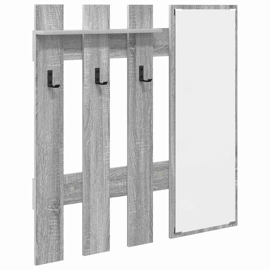 Wall-Mounted Coat Rack Wall-Mounted Grey Sonoma Engineered wood Wall-Mounted Coat Rack Wall-Mounted Grey Sonoma Engineered wood