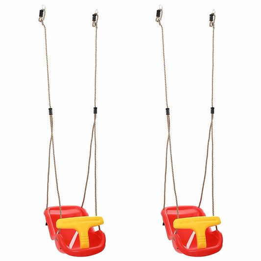 Baby Swing 2 pcs Red 36 x 43 x 42 cm Plastic Baby Swing 2 pcs Red 36 x 43 x 42 cm Plastic